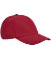 BB825 B825 Beechfield EarthAware® Classic Organic Cotton 5 Panel Cap Classic Red colour image